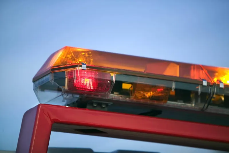 Tow truck ready for junk car pickup